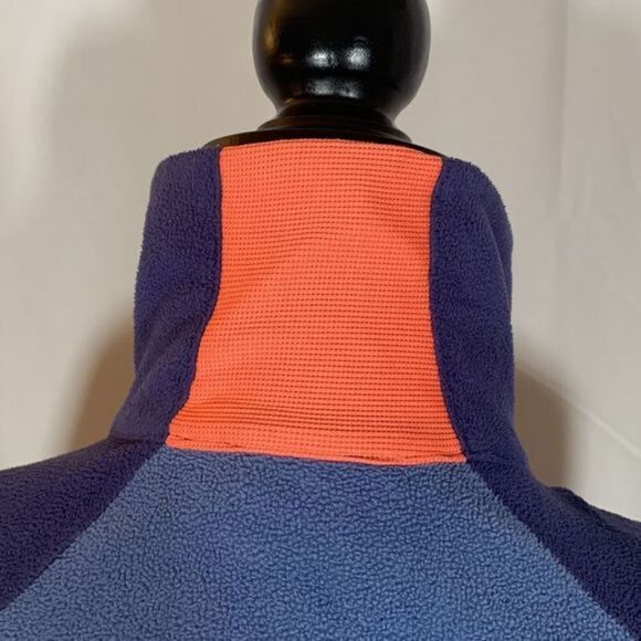 Columbia Blue Fuzzy Fleece Half-Zip Sweater - Picture 7 of 10